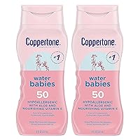 Spf#50 Waterbabies Aloe & Vitamin-E Lotion 8 Ounce (237ml) (Pack of 2)