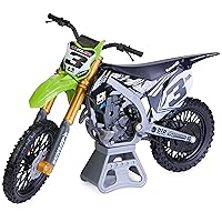 Supercross, Authentic Eli Tomac 1:10 Scale Collector Die-Cast Toy Motorcycle Replica with Display Stand, for Collectors and Kids Age 5 and Up