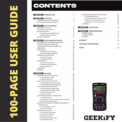 Mua Model-1 Digital Multimeter with 87-Page Maker's Manual
