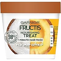 Garnier Fructis Coconut Hair Treat Mask, 3.4 fl. oz.