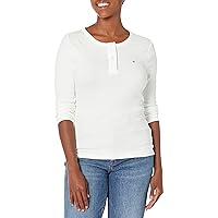Tommy Hilfiger Women's Adaptive Henley Top with Magnetic Closure