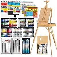MEEDEN 149PCS Art Supplies with French Easel, All-in-one Painting Set for Artists