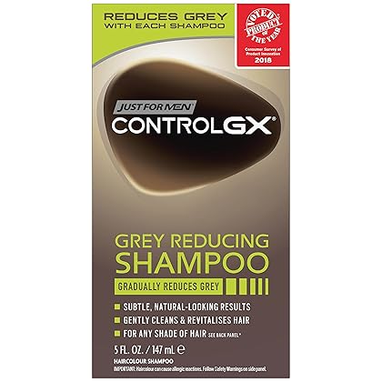 Just For Men Control GX Grey Reducing Shampoo, 5 Fluid Ounce