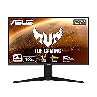 ASUS TUF Gaming VG279QL1A 27” HDR Gaming Monitor, 1080P Full HD, 165Hz (Supports 144Hz), IPS, 1ms, FreeSync Premium, DisplayHDR 400, Extreme Low Motion Blur, Eye Care, HDMI DisplayPort, BLACK