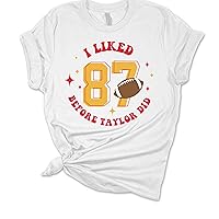 Womens Funny Tshirt I Liked 87 Before Taylor Did Football Short Sleeve Tshirt Graphic Tee