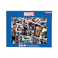 AQUARIUS Marvel Captain America Puzzle (500 Piece Jigsaw Puzzle) - Glare Free - Precision Fit - Officially Licensed Marvel Merchandise & Collectibles - 14x19 Inches