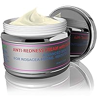 Redness Relief Face Eczema Cream - All-Natural Anti Itch - Facial Moisturizer and Eczema Treatment Body Cream - Hormone-Free