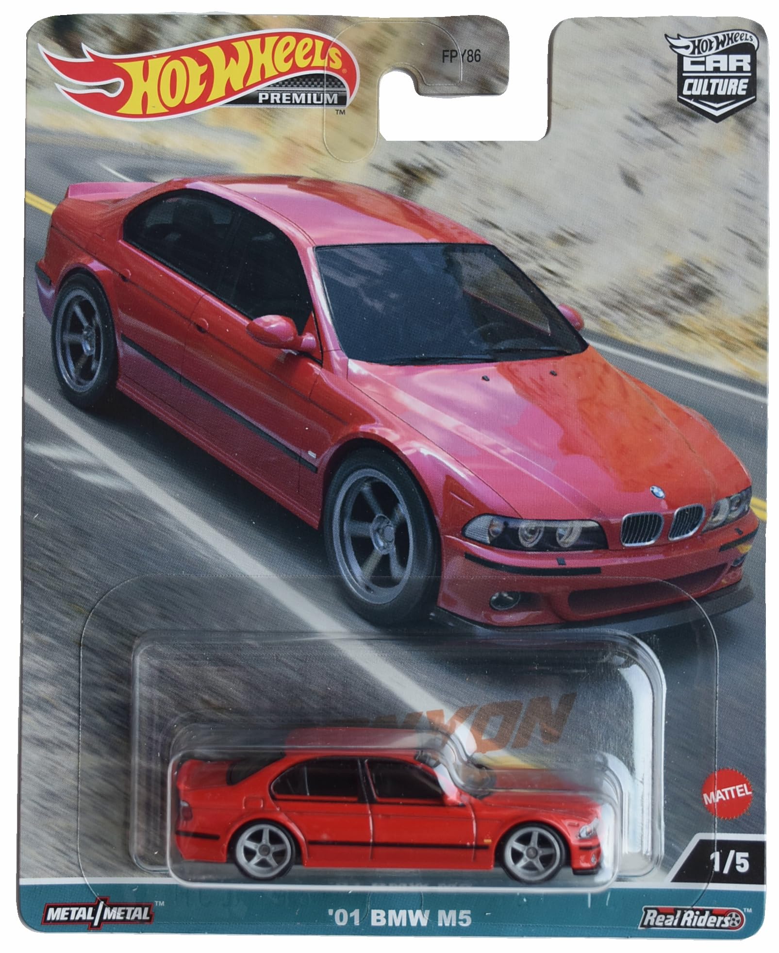 Hot Wheels '01 BMW M5, Canyon Warriors Car Culture 1/5 [red]