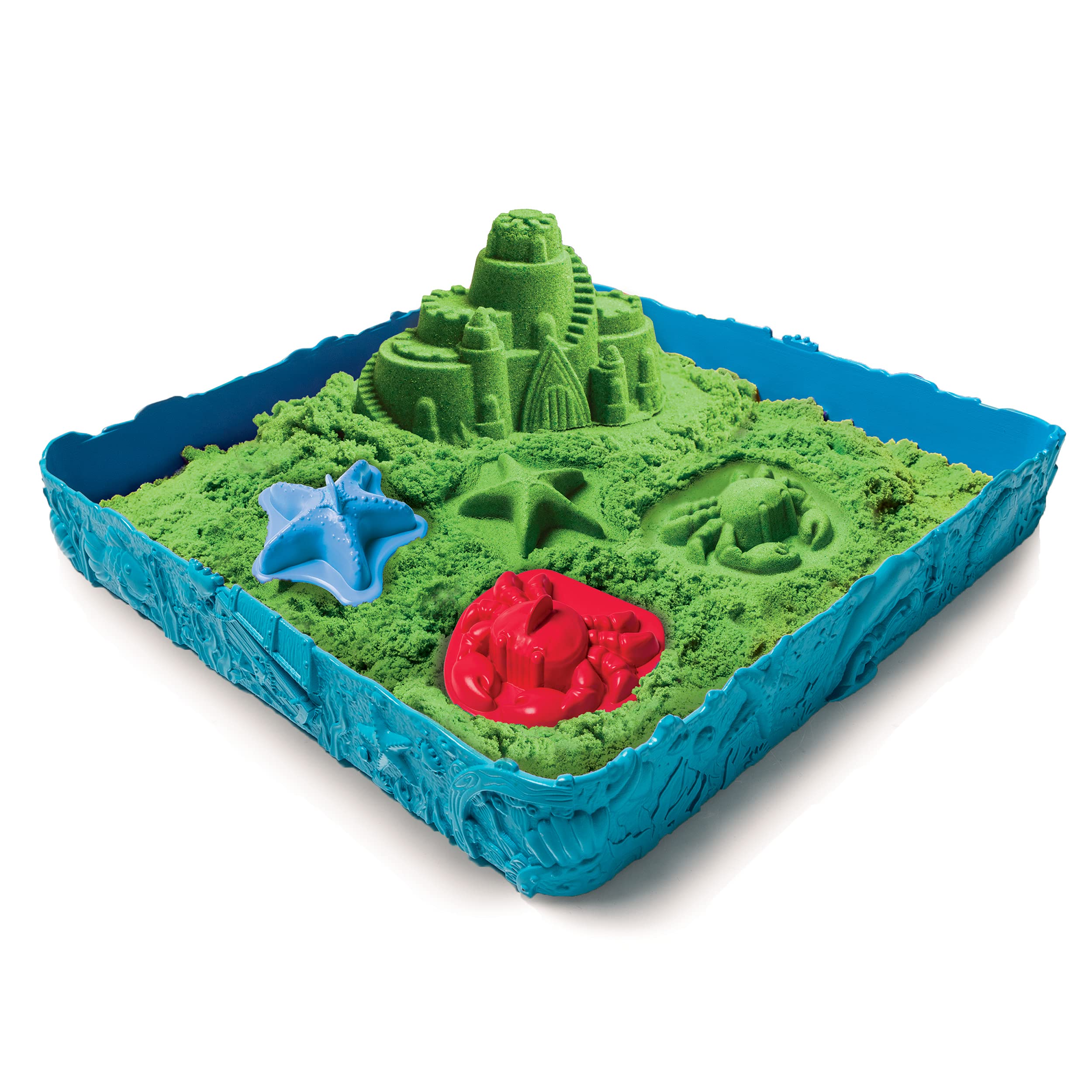 Kinetic Sand - Sandcastle Set with 1lb of Kinetic Sand and Tools and Molds (Color May Vary)