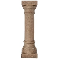 EMSCO Group Greek Column Statue – Natural Sandstone Appearance – Made of Resin – Lightweight – 32” Height