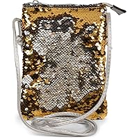 styleBREAKER mini shoulder bag with reverse sequins, shoulder bag, handbag, bag, women 02012240