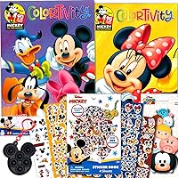 Disney Junior Gigantic Coloring Book Set for Girls Boys Kids - 8 Giant  Coloring Books and 100 Stickers (Mickey and Minnie Mouse, Frozen, Trolls,  More)
