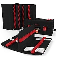 ARTEZA Marker Organizer Case, 144 Slots, Art Marker Storage with Zipper Pocket, Adjustable Strap & Handle, Versatile Art Case for Marker Storage and Organization