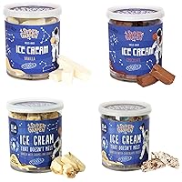Super Garden Freeze Dried Ice Cream Chocolate & Vanilla Flavor - Flavorful Freeze Dried Ice Cream