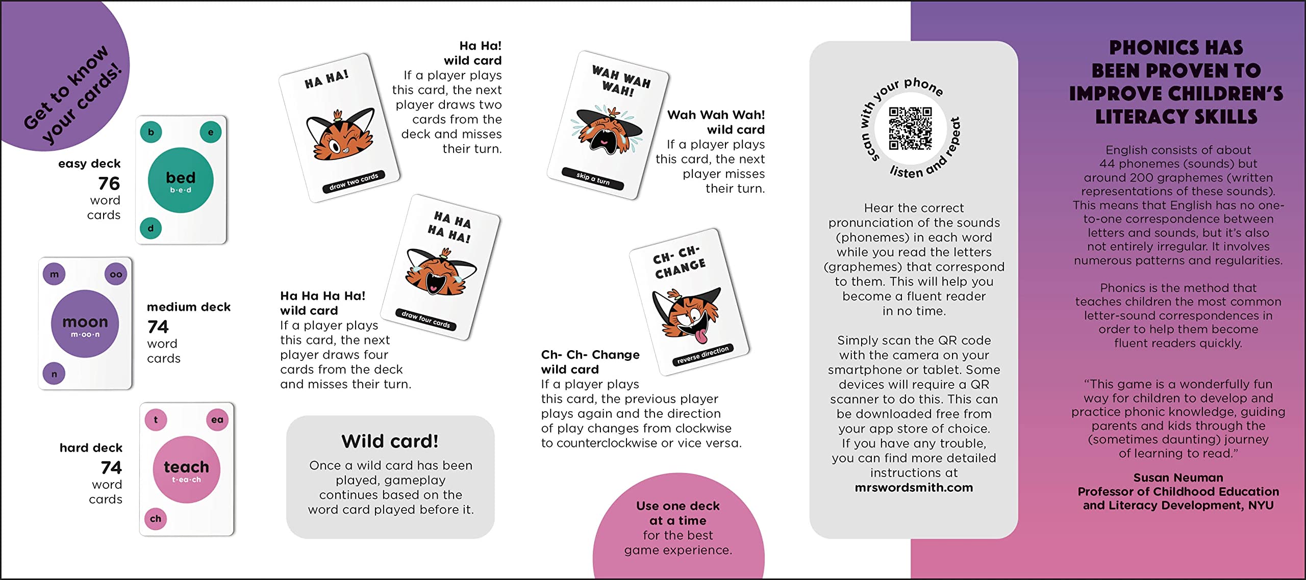 Mrs Wordsmith Phonics Blah Blah Blah Card Game, Kindergarten & Grades 1-2: Accelerate Every Child's Reading