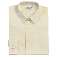 Gioberti Boys Long Sleeve Solid Dress Shirt