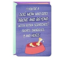 Hallmark Dog Mom Card from Dog (Treats, Snuggles, and Hugs) for Mother's Day, Birthday, Puppy Adoption Day