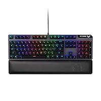 Asus TUF Gaming K7 Optical-Mech Gaming Keyboard with Tactile Switch, Detachable Wrist Rest - IP56 Waterproof Standard and Aura Sync RGB Lighting (Renewed)