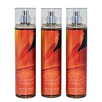 Bath & Body Works Fragrance Mist 3-Pack 8oz Each (Sensual Amber)