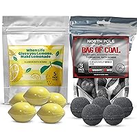 10 Bath Bombs for Women – Charcoal and Lemon Bath Bombs are Great Easter Basket Stuffers - Relaxing Bath Bombs for Adults - Organic Bath Bombs for Sensitive Skin - Bath Accessories for Women