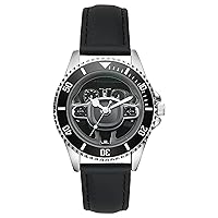 KIESENBERG Men's Watch Gift for Volvo XC90 Fans Cockpit Quartz Analog Wrist Watch L-21007