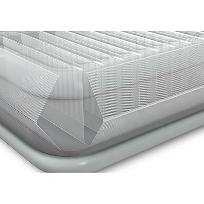 Intex Comfort Plush Elevated Dura-Beam Airbed with Built-In Electric Pump, Bed Height 22