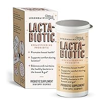 Lacta-Biotic Breastfeeding Probiotic | Lactation Supplements | Breast and Gut Health for Mom and Infant Immune Health for Baby | Daily Supplement for Healthy Lactation | 30 Count