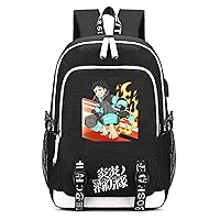 Anime Fire Force Backpack Shinra Kusakabe Bookbag Daypack Satchel Laptop Bag Handbag School Bag 7
