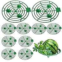 Melon Trellis 10Pcs Plant Watermelon Supports Cages 8.46 Inch Reusable Fruit Protector Avoid Ground Rot for Cantaloupe, Strawberries