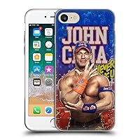 Head Case Designs Officially Licensed WWE LED Image 2017 John Cena Soft Gel Case Compatible with Apple iPhone 7/8 / SE 2020 & 2022