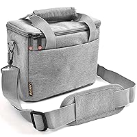 FOSOTO Camera Bag Case with Waterproof Rain Cover Compatible for Nikon D3500 D5600 D7500 D610 Canon EOS 4000D 2000D SL3 T7 M50 M6 SX530 Fujifilm X-T20,Grey