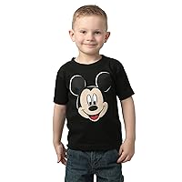 Disney Boys' Toddler Mickey Mouse Big Face Short Sleeve Tshirt