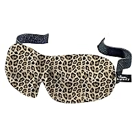 Bucky 40 Blinks No Pressure Printed Eye Mask for Travel & Sleep, Leopard, One Size
