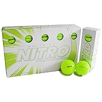 Long Distance Peak Performance Golf Balls (15PK) All Levels White Out 70 Compression High Velocity White Hot Core Long Distance Golf Balls USGA Approved-Total of 15-Yellow