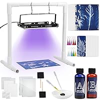 Csyidio Cyanotype Kit Include 2 Component Sensitizer Set, 40 Sheets A5  Paper Brush Tools and Instructions Sun Print Nature Printing Kit for