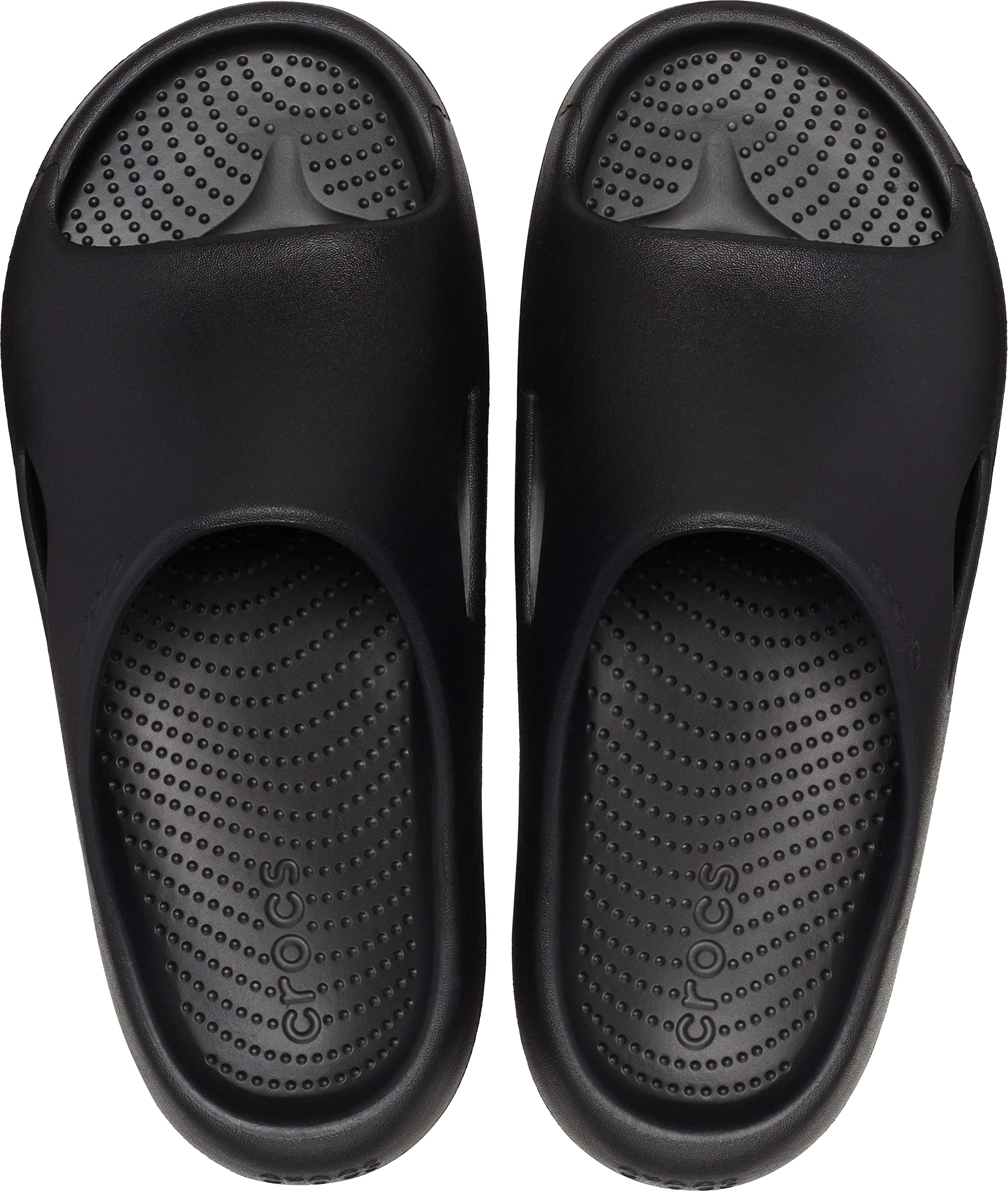 Crocs Unisex Mellow Slides Sandal, Black, 13 US Men