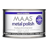 MAAS Metal Polish 1.1lb Can, Universal Metal Cleaner for All Metals, Clean, Polish, and Protect Silver, Gold, Brass, Copper, Stainless Steel, and More, Tarnish Remover and Silver Cleaner for Jewelry