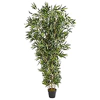 Nearly Natural 6-Ft. Bamboo Artificial (Real Touch) UV Resistant (Indoor/Outdoor) Silk Trees, Green
