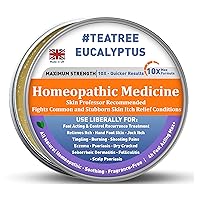1 pack Manuka Honey Tea Tree Eczema Psoriasis Cream, Rosacea, Dermatitis, Heat Rash Ointment, Jock Itch, Hand Foot, Tinea Versicolor, Itchy Feet, Butt Anal Itch, Relief Itchy Treat, Dry Soothing Skin