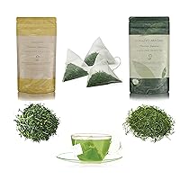 Nozomi, Gokuzyo Aracha and Teabag Tea Set from Japanese Green Tea Co – Premium Japanese Green Tea Assortment – Non-GMO, Delicate Flavor - Ideal for Tea Lovers