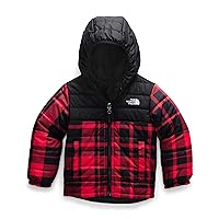 The North Face Kids Baby Boy's Reversible Mount Chimborazo Hoodie (Toddler) Tnf Red Holiday 2 Plaid Print 3T Toddler