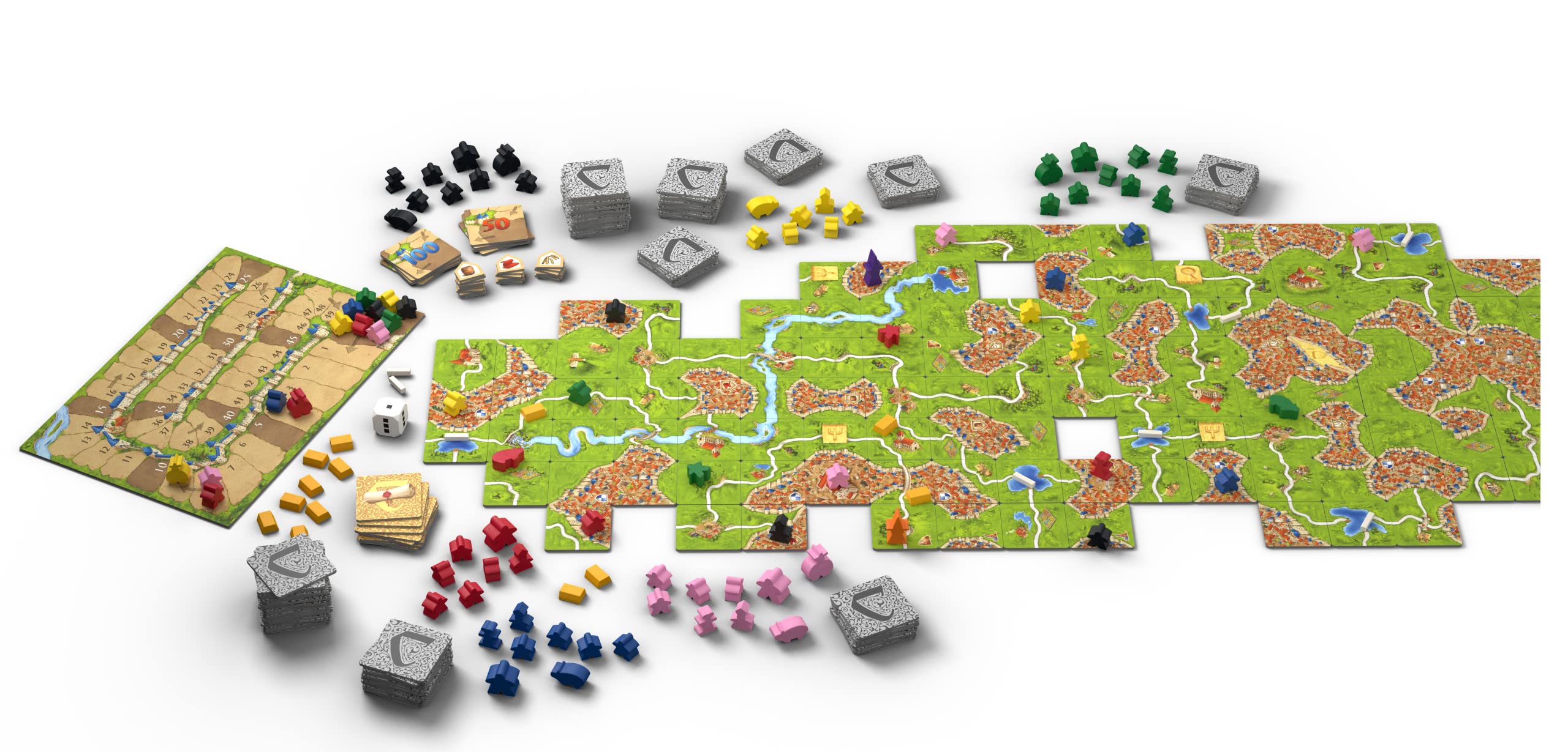 Z-Man Games Carcassonne Big Box Set (2022 Edition)| Medieval Strategy Board Game | Includes Base Game and 11 EXPANSIONS | Family Game for Kids and Adults | Ages 7+ | 2-6 Players | Made