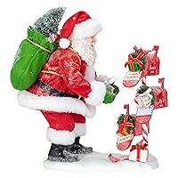 10.5-Inch Fabriché Santa Checking Mail