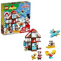 LEGO DUPLO Disney Mickey's Vacation House 10889 Toy House Building Set for Toddlers with Minnie Mouse, Goofy, Pluto and Mickey Mouse Figures (57 Pieces)