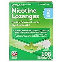 Mint Nicotine Lozenges, 2mg - 108 Lozenges | Mint Flavor | Quit Smoking Products | Stop Smoking Aids That Work | Quit Smoking Aid | Alternative to Nicotine Patches