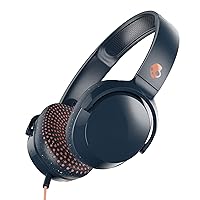 Skullcandy Riff On-Ear Wired Headphones, Microphone, Works with Bluetooth Devices and Computers - Blue/Sunset