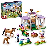 LEGO Friends Horse Training 41746 Toddler Building Toy, Great Birthday Gift for Ages 4+ with 2 Mini-Dolls, Stable, 2 Horse Characters and Animal Care Accessories