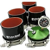 Turbo Boost Leak Testers - Shop Kit - Universal Intake Charge Pipe Pressure Test - 30 PSI Boost Gauge - 3