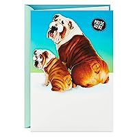 Hallmark Funny Fathers Day Card for Dad with Sound and Motion (Farting Bulldogs)