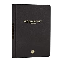 3-Month Productivity Planner 2024, Productivity Tools for Time Management & Mindfulness, Daily Planner To Do List, A5 Undated Quarterly Planner (Black)